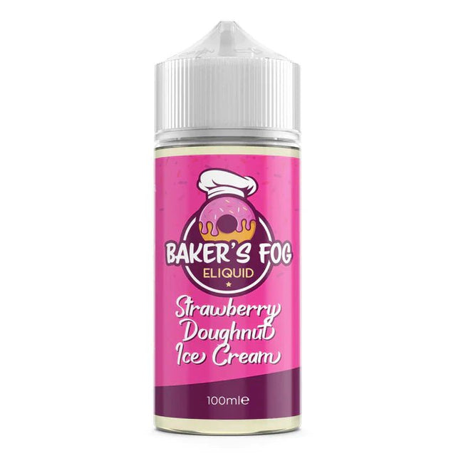 Strawberry Doughnut Ice Cream Baker's Fog Shortfill 100ml 0mg E-Liquid - VAPOURS CLUB