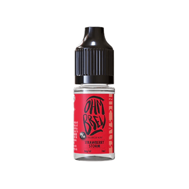 Strawberry Storm Ohm Brew Nic Salt 50/50 E-Liquid - VAPOURS CLUB