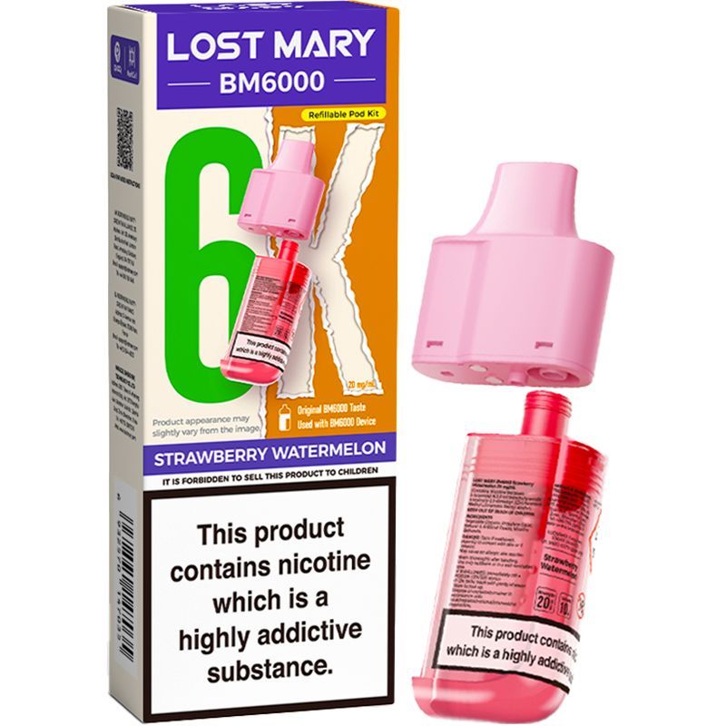 Strawberry Watermelon Lost Mary BM6000 Refill Pod