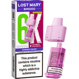 Summer Grape Lost Mary BM6000 Refill Pod