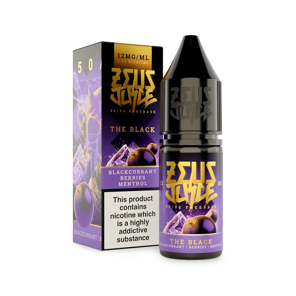 The Black Zeus Juice 50/50 Freebase E-Liquid - VAPOURS CLUB