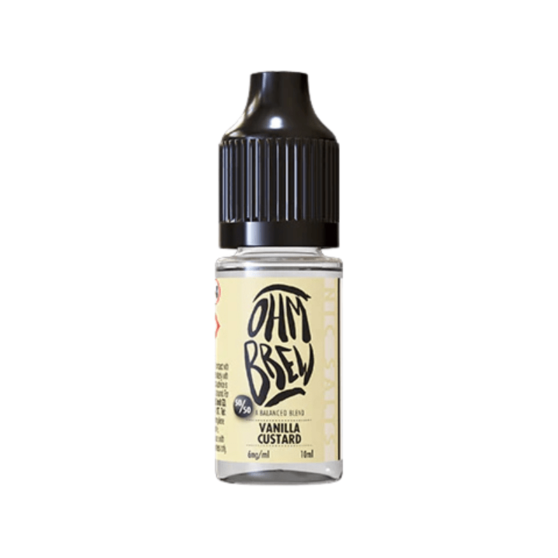 Vanilla Custard Ohm Brew Nic Salt 50/50 E-Liquid - VAPOURS CLUB