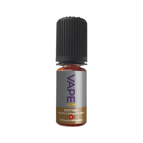 VAPEcom British Tobacco E-Liquid | 10ml Freebase | Original VIP Flavour - VAPOURS CLUB