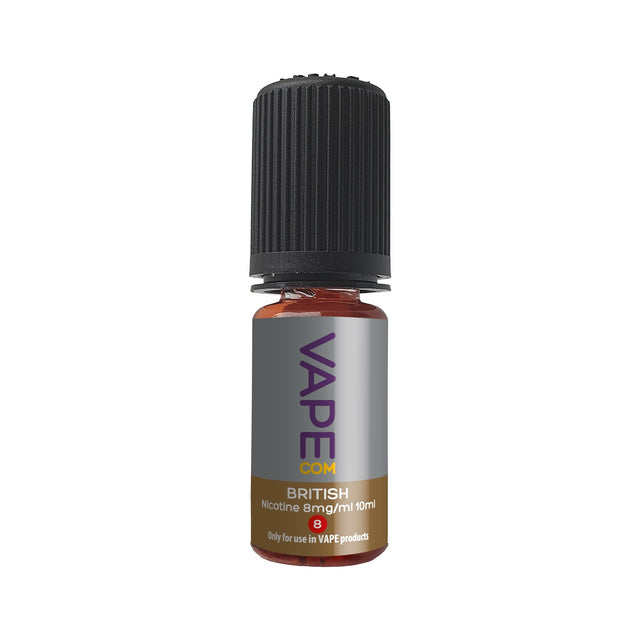 VAPEcom British Tobacco E-Liquid | 10ml Freebase | Original VIP Flavour - VAPOURS CLUB