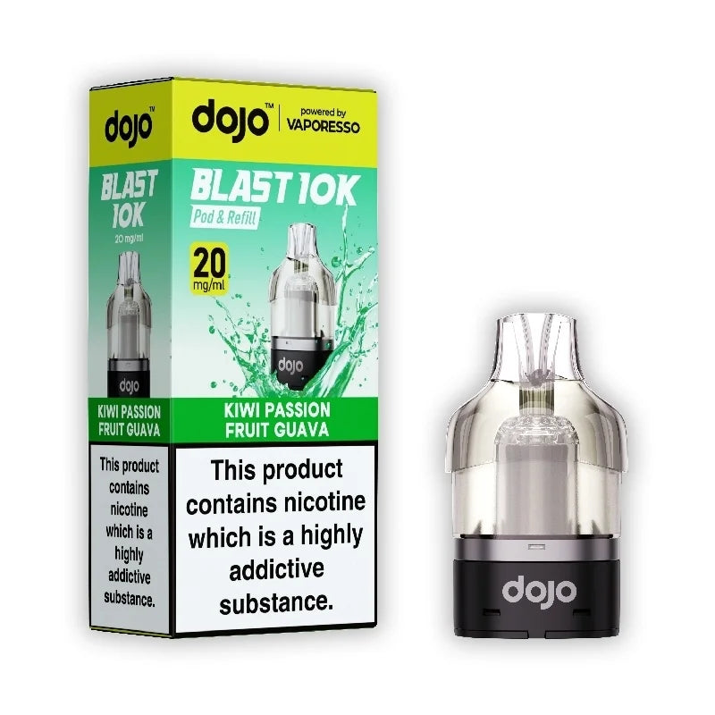 Kiwi Passion Fruit Guava DOJO Blast 10K Pod By Vaporesso