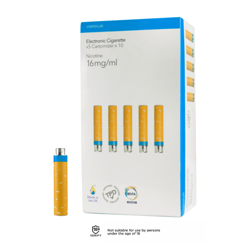 Vapourlites VL4 Tobacco Cartomizer Refills 10 Packs | Mega 50 Refills - VAPOURS CLUB