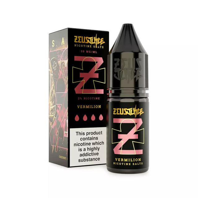 Vermilion Zeus Juice Nic Salts E-Liquid - VAPOURS CLUB