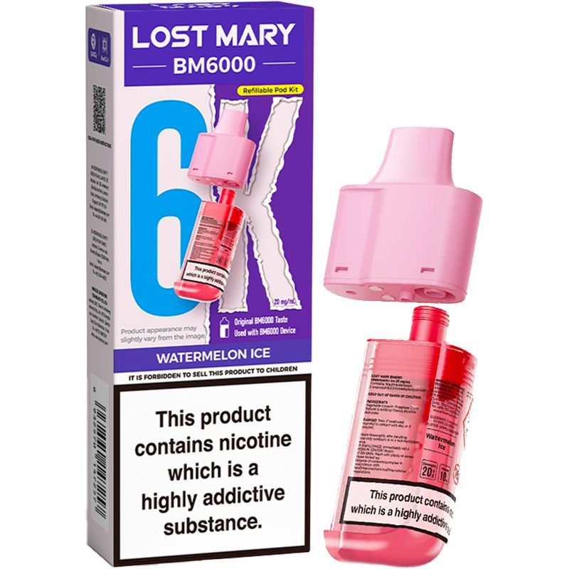 Watermelon Ice Lost Mary BM6000 Refill Pod