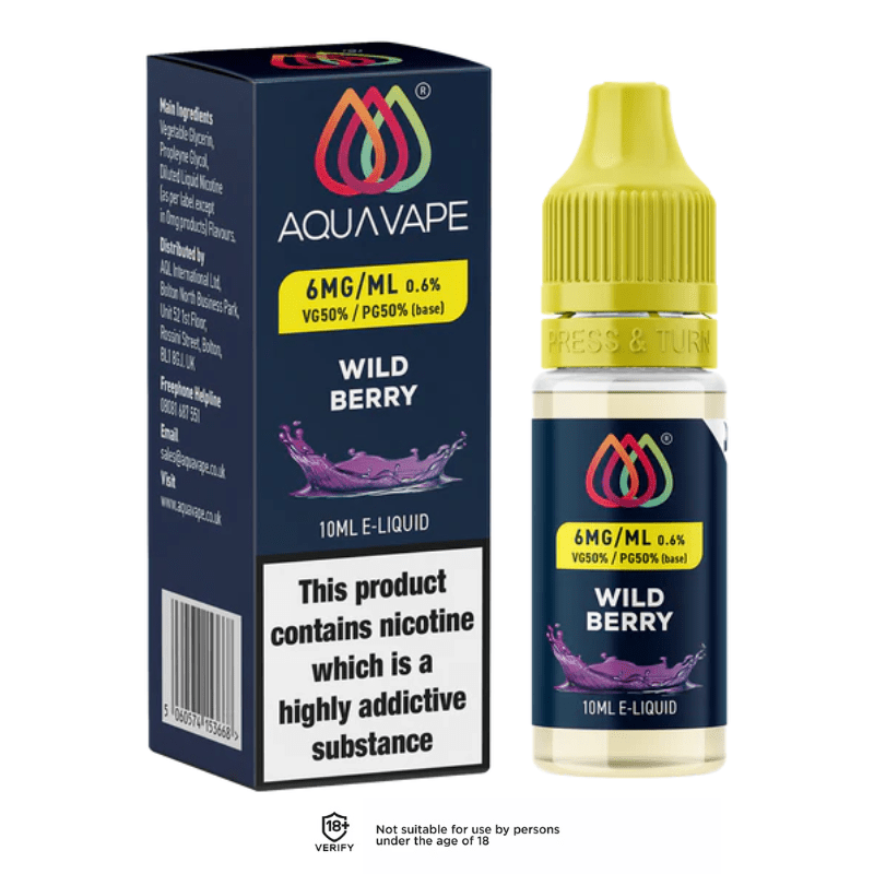 Wild Berry AQUA VAPE E-Liquid - VAPOURS CLUB